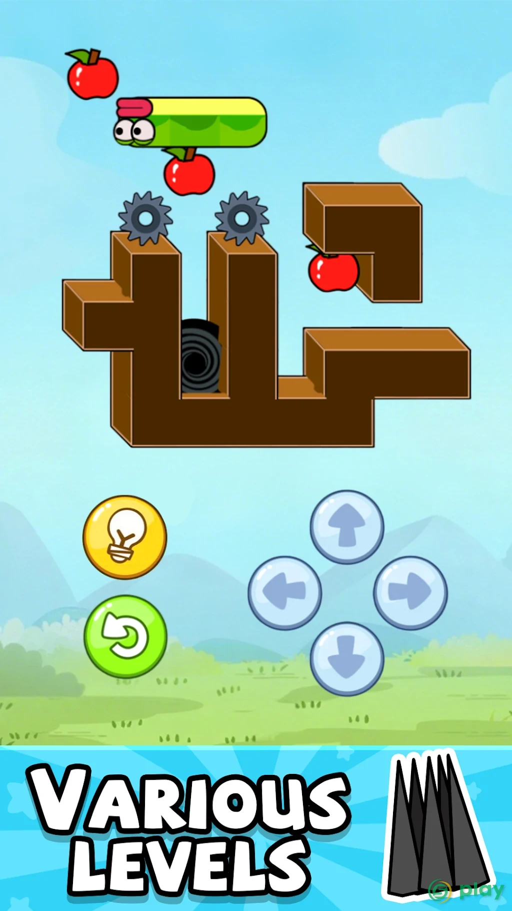 Fruit Muncher - Apple Worm — скриншот 5