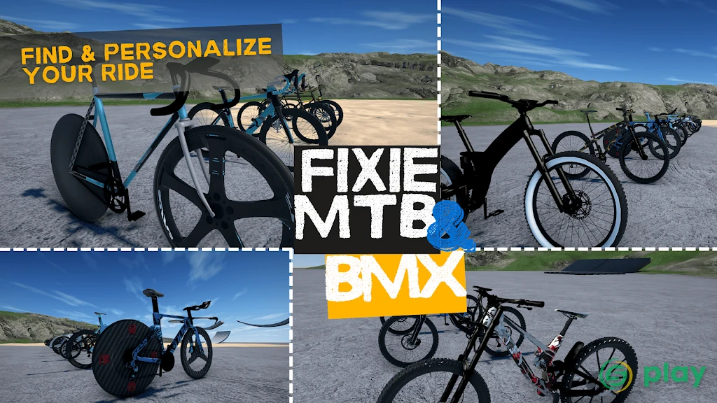 Bicycle Extreme Rider 3D — скриншот 1