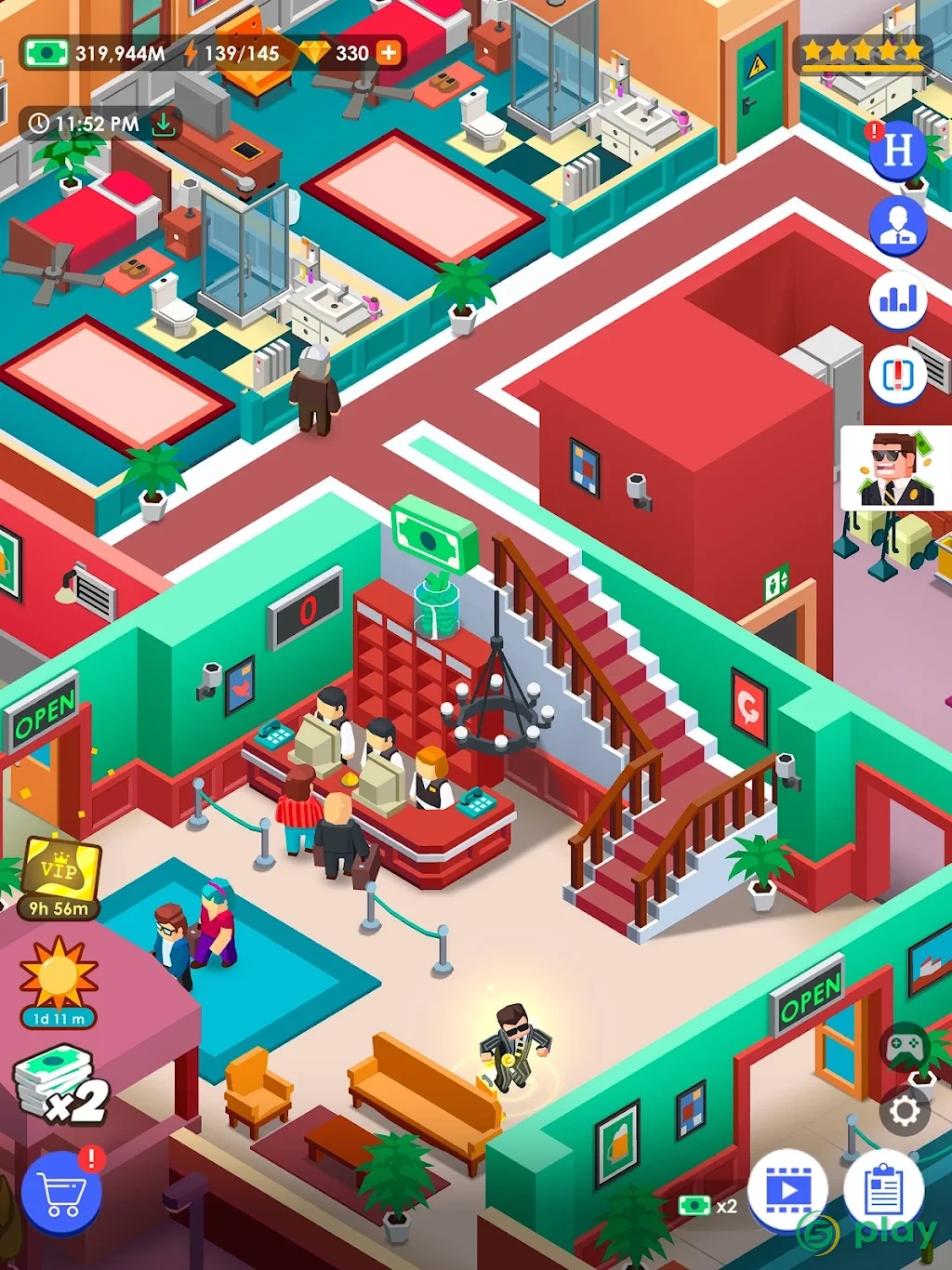 Hotel Empire Tycoon — скриншот 12