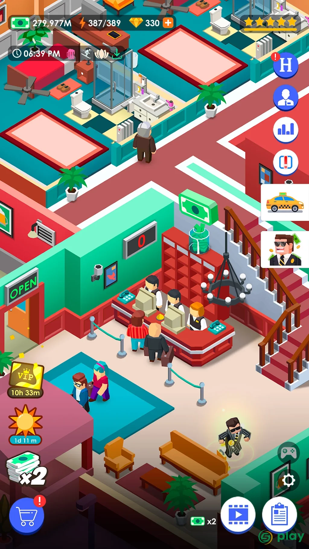 Hotel Empire Tycoon — скриншот 5