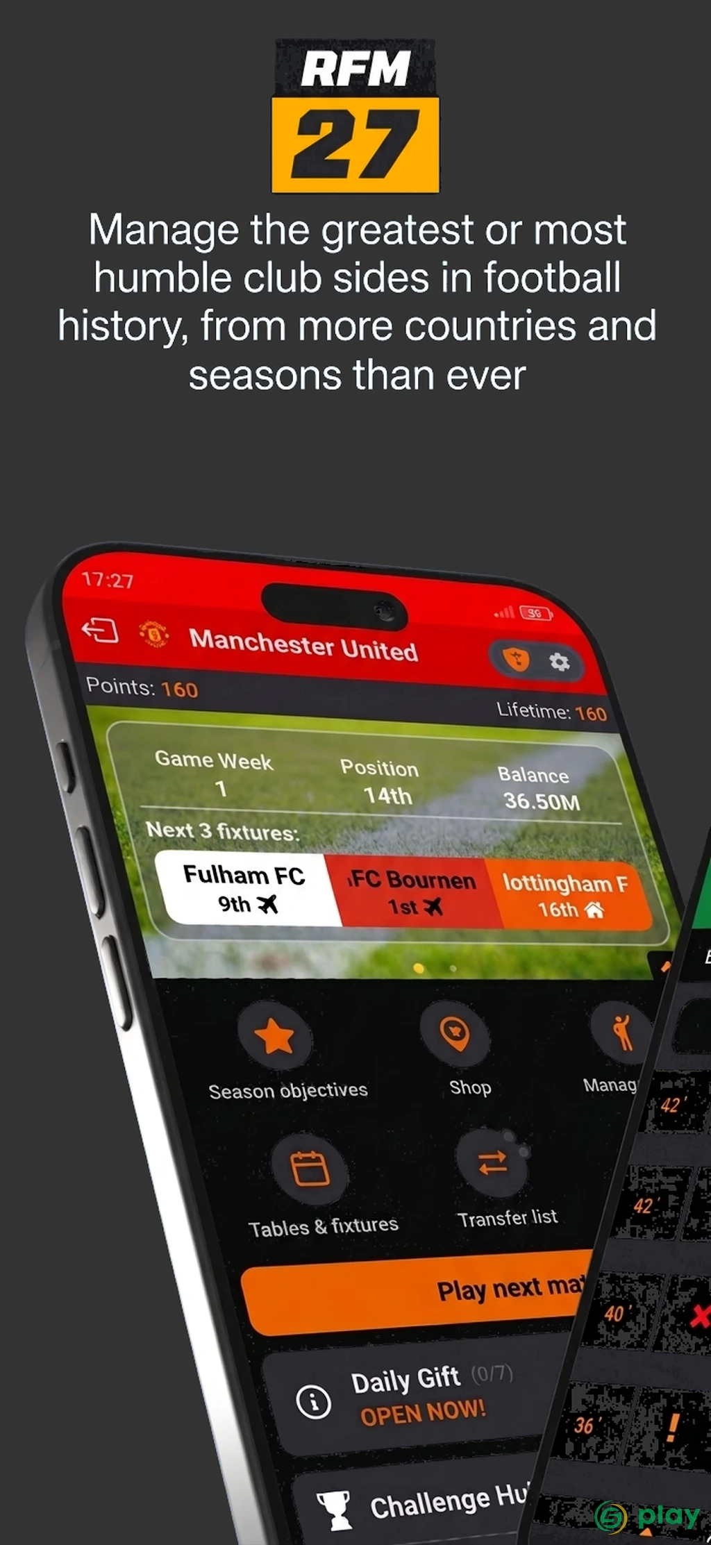 RFM26 - Football Manager — скриншот 1