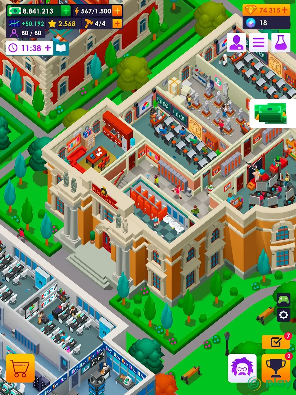 University Empire Tycoon — скриншот 11