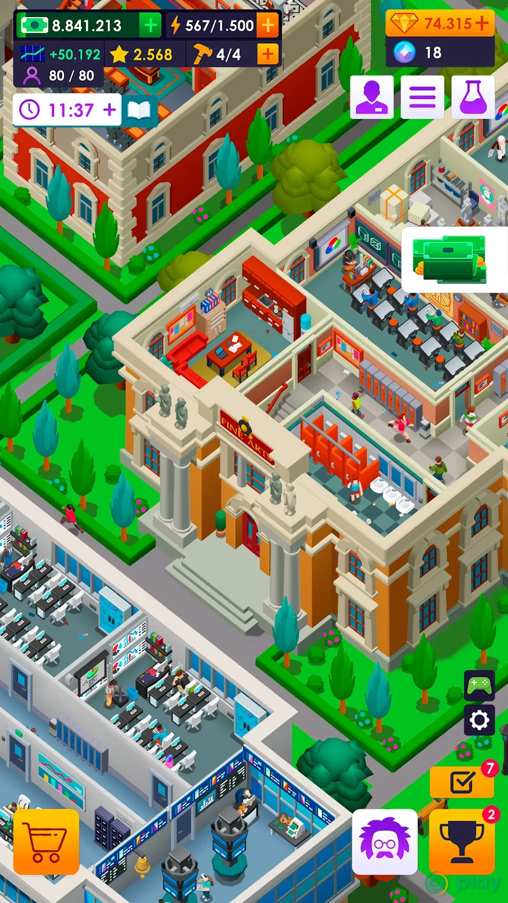 University Empire Tycoon — скриншот 5