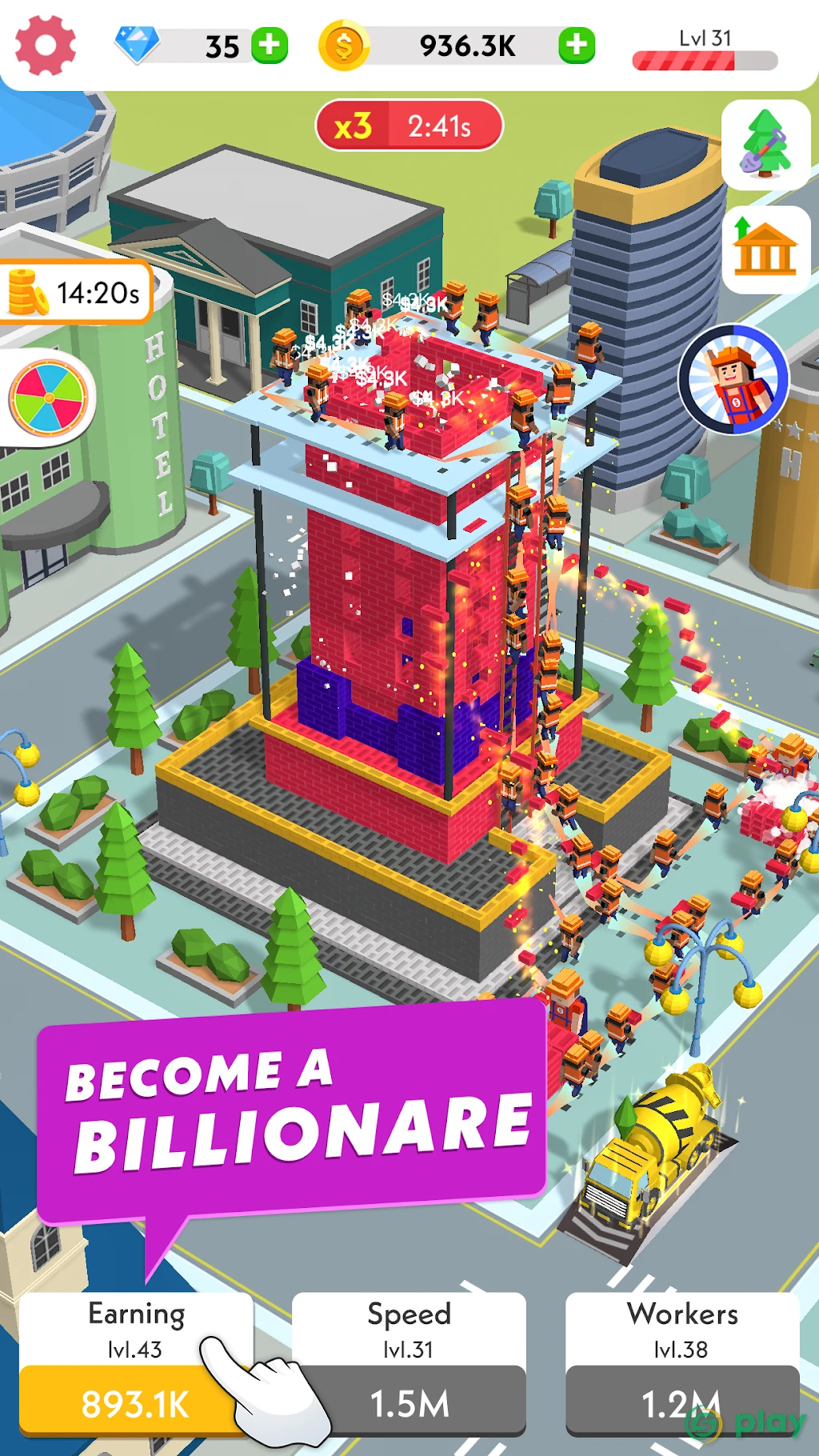 Idle Construction 3D — скриншот 1
