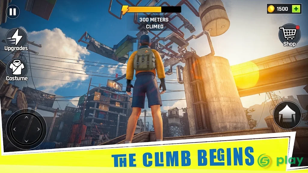 Going Up Rooftop - Parkour 3D — скриншот 1