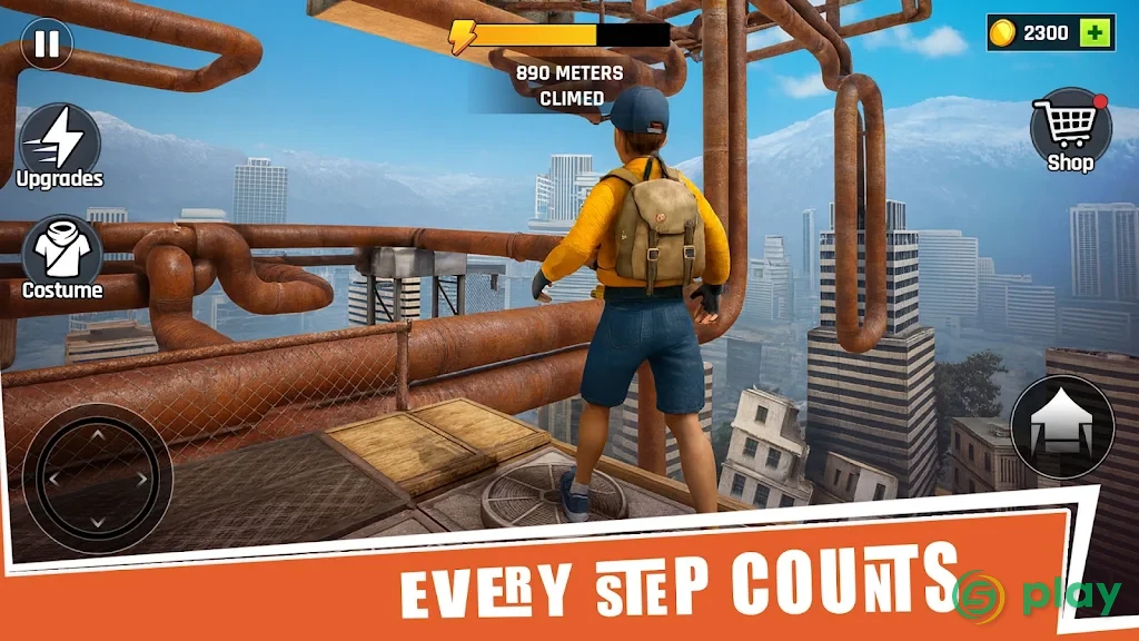 Going Up Rooftop - Parkour 3D — скриншот 2