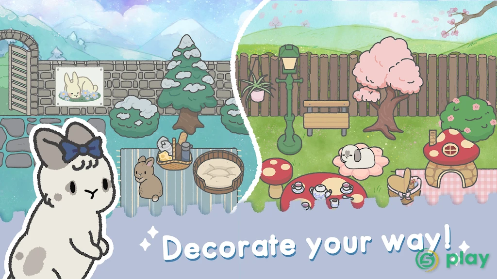Bunny Haven - Cute Cafe — скриншот 3