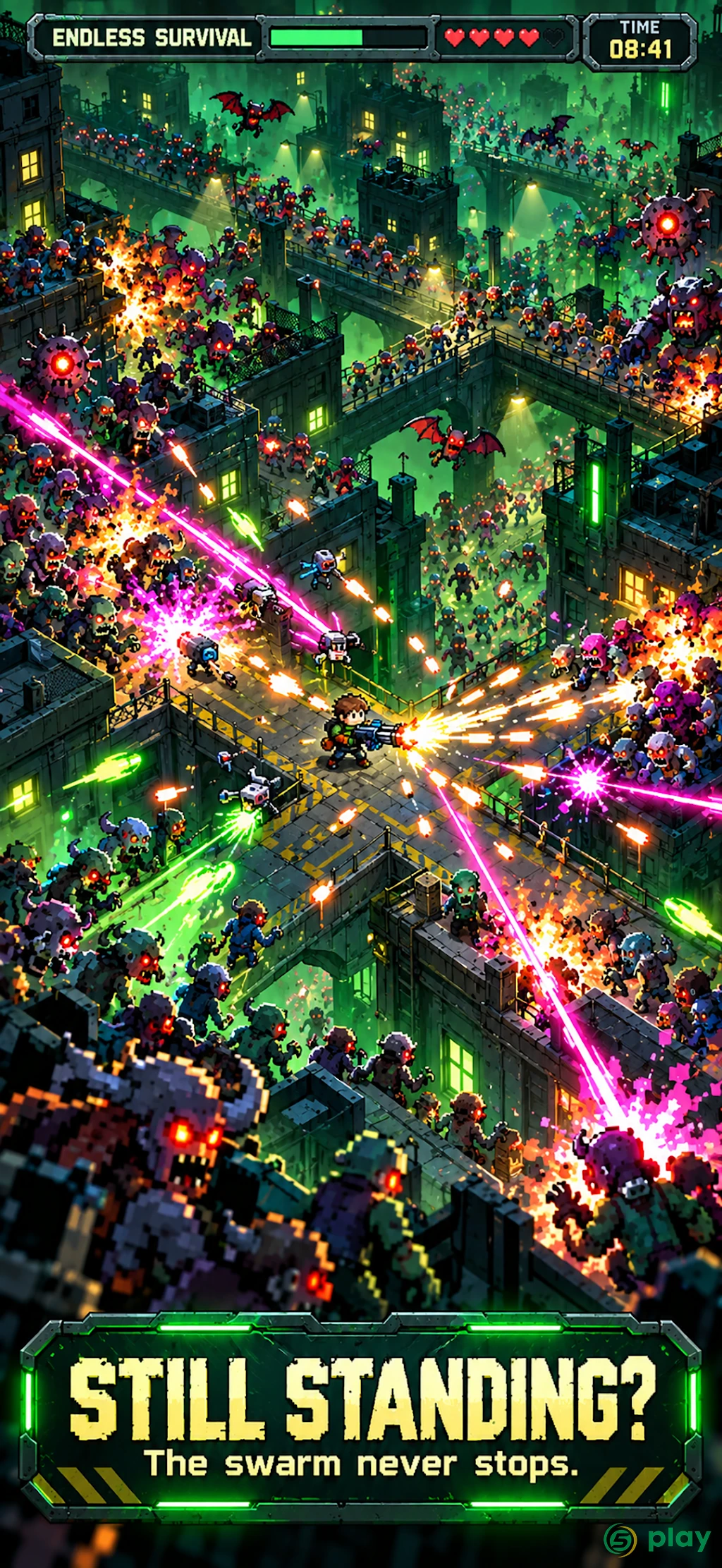 Crazy Gunner: Pixel Survivor — скриншот 2