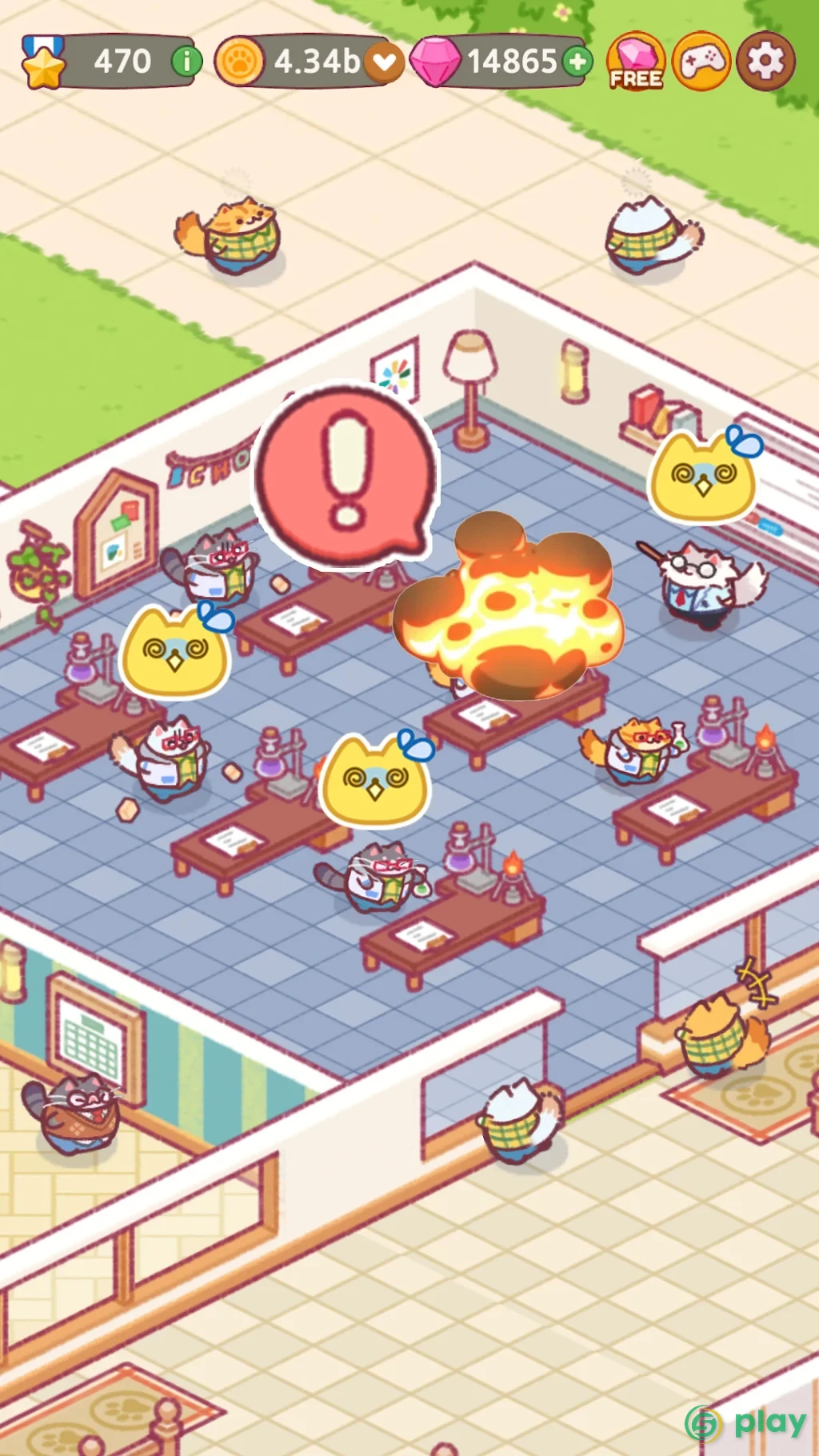Cat School: Idle Cute Tycoon — скриншот 4