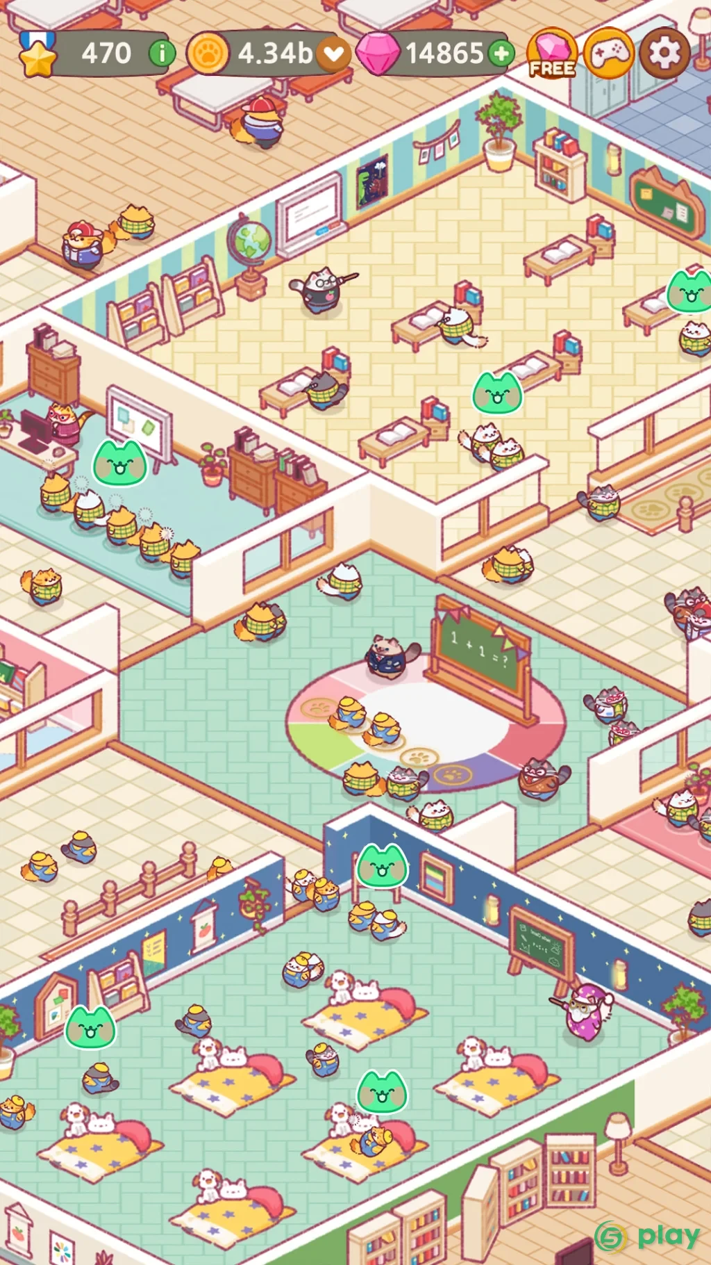 Cat School: Idle Cute Tycoon — скриншот 5