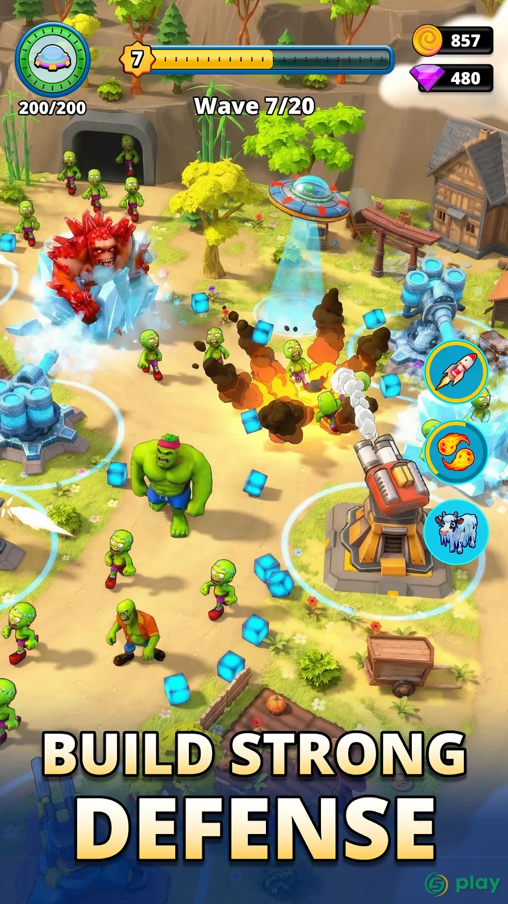 Aliens vs Zombies: Invasion — скриншот 2