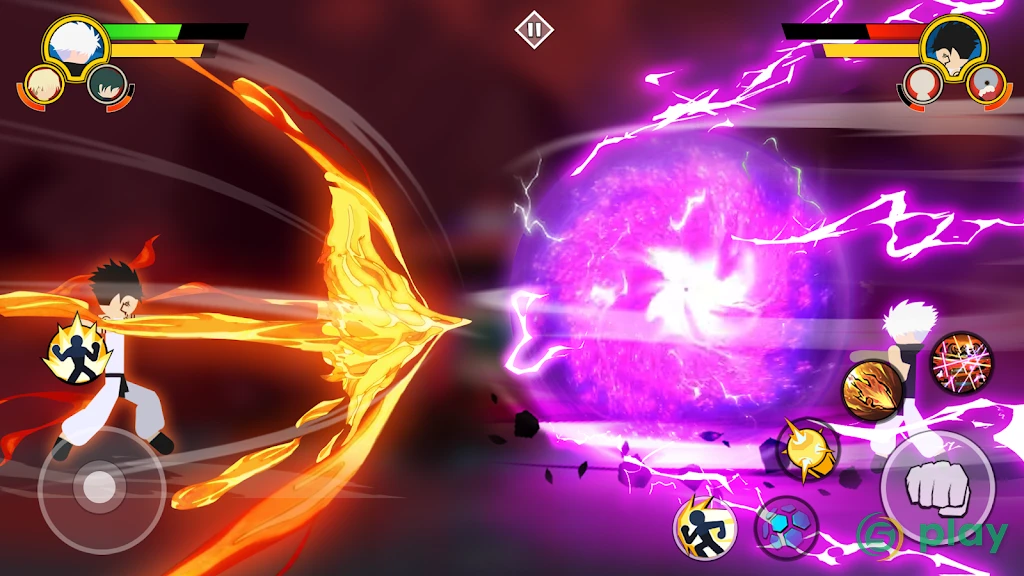 Stickman Cursed Fight 3v3 — скриншот 2