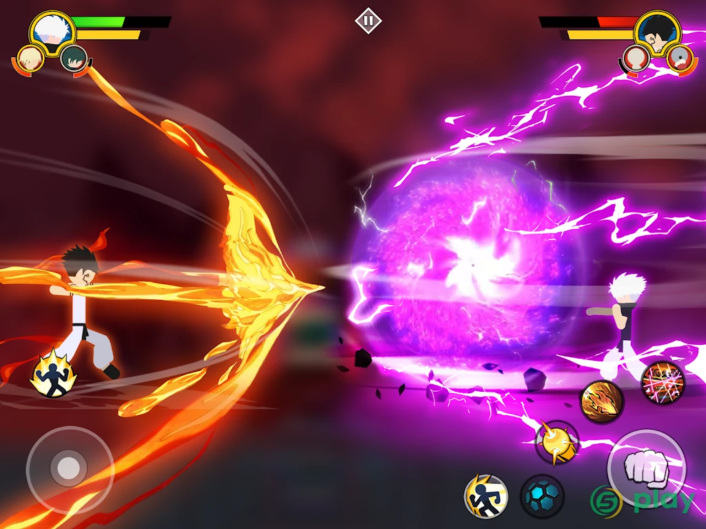 Stickman Cursed Fight 3v3 — скриншот 5