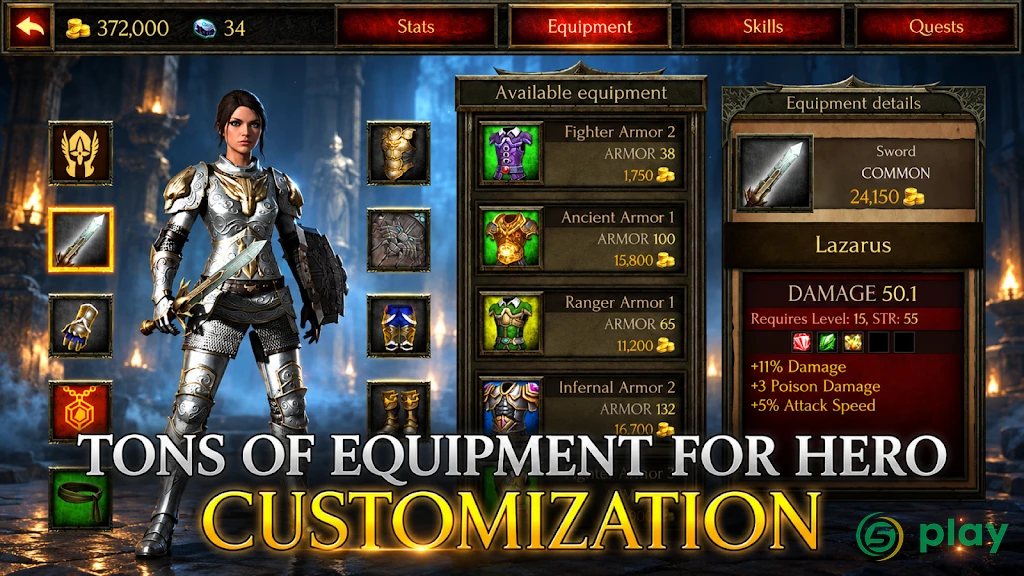 Arcane Quest Legends - Offline RPG — скриншот 4
