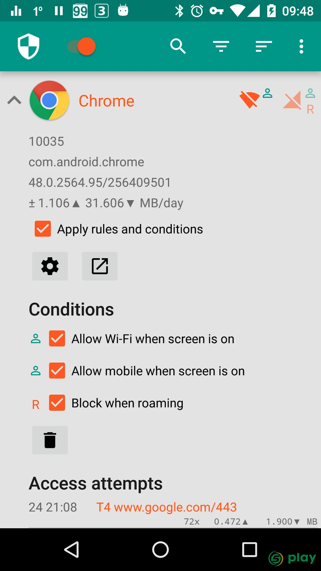 NetGuard - no-root firewall — скриншот 2