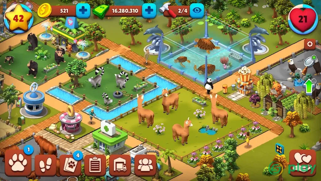 Zoo Island: Wild Family Park — скриншот 8