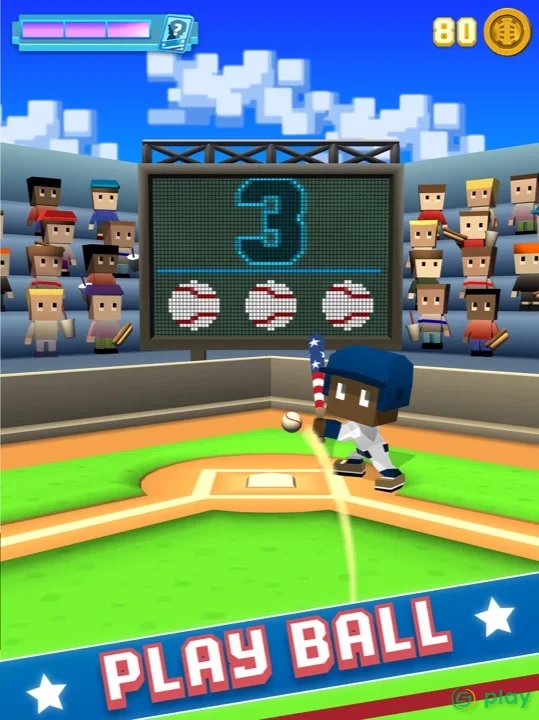 Blocky Baseball — скриншот 1