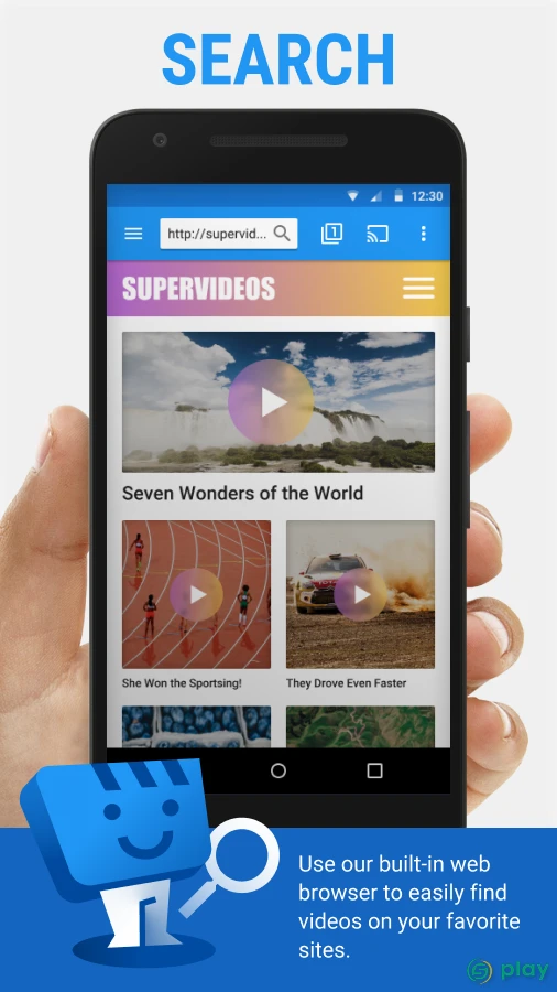 Web Video Cast | Браузер для ТВ/Chromecast/Roku/+ — скриншот 1