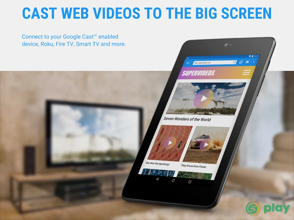 Web Video Cast | Браузер для ТВ/Chromecast/Roku/+ — скриншот 7