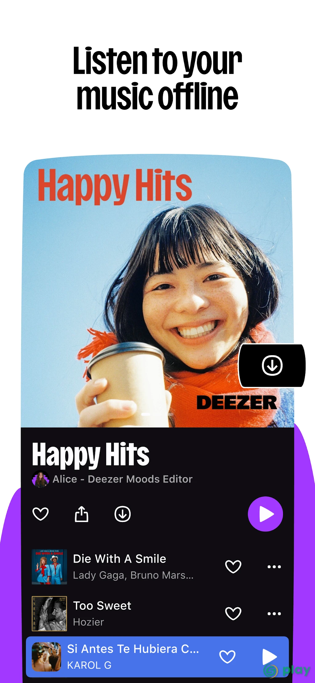 Deezer: музыка, плейлисты и подкасты — скриншот 6