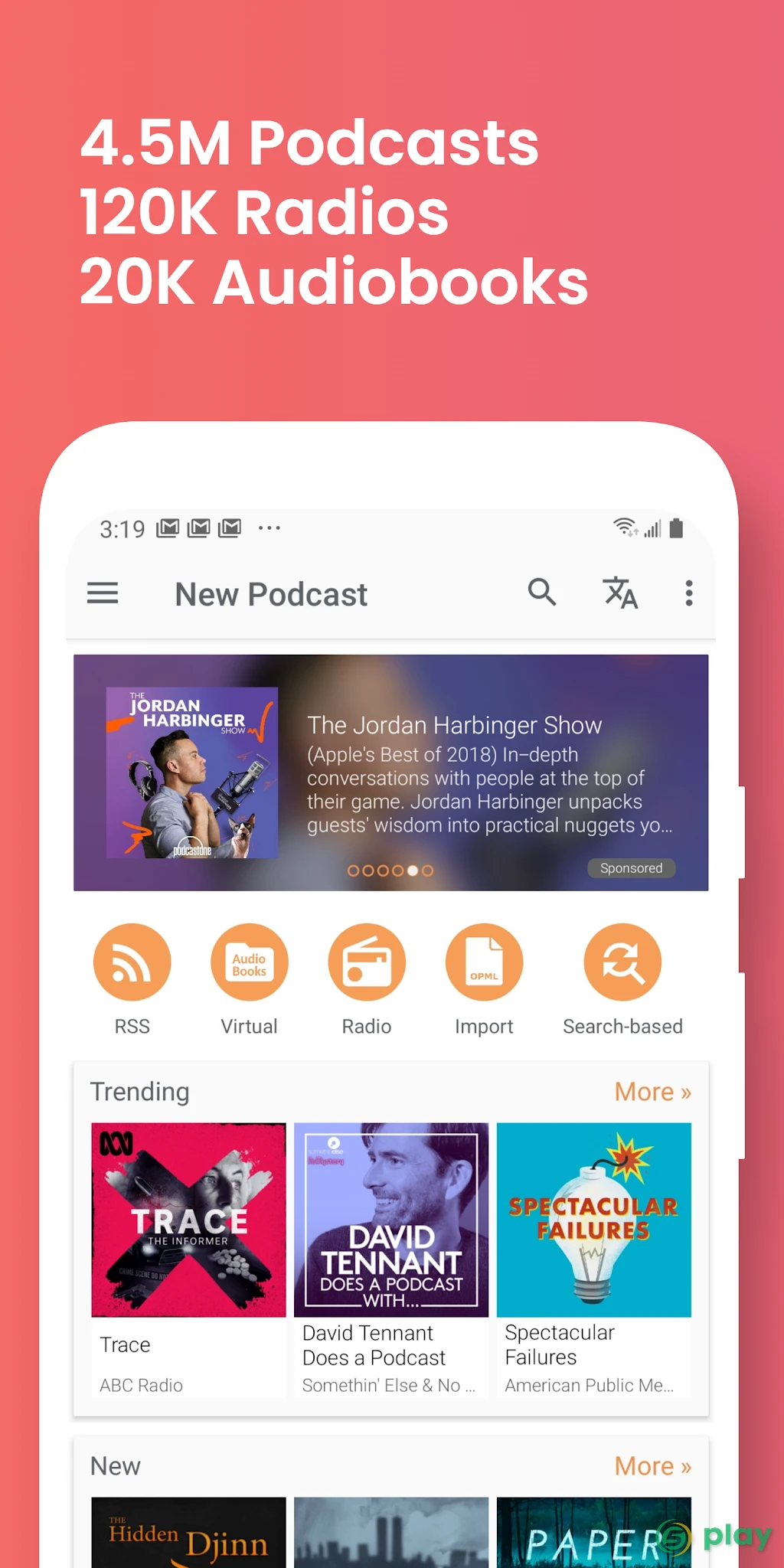 Podcast & Radio Addict — скриншот 1