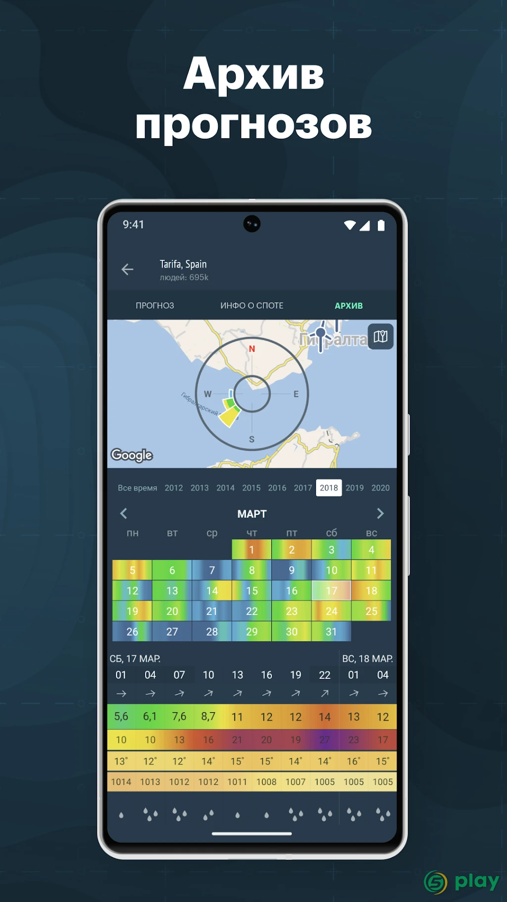Windy.app - Wind Wellen Gezeiten — скриншот 7