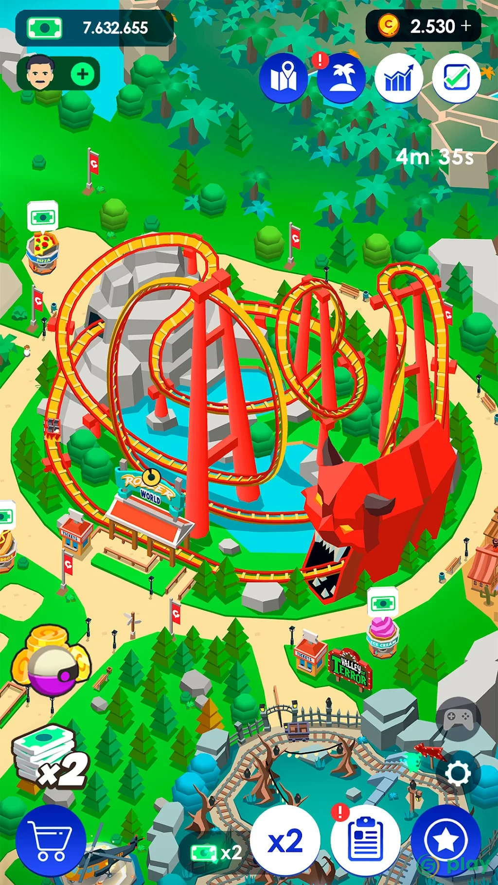 Idle Theme Park - Tycoon Game — скриншот 5