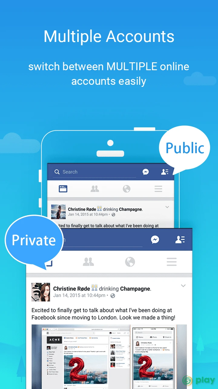 Parallel Space－Multi Accounts PRO — скриншот 3