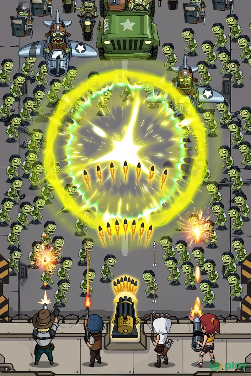 Zombie War: Idle Defense Game — скриншот 12