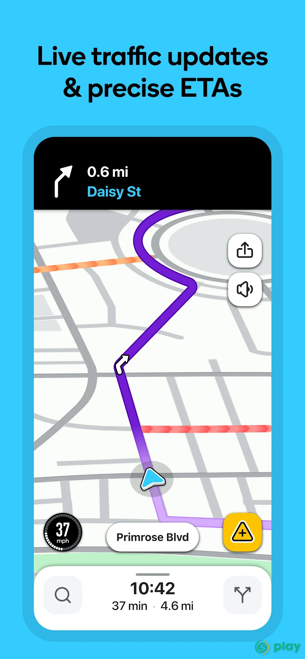 Waze - социальный навигатор — скриншот 1