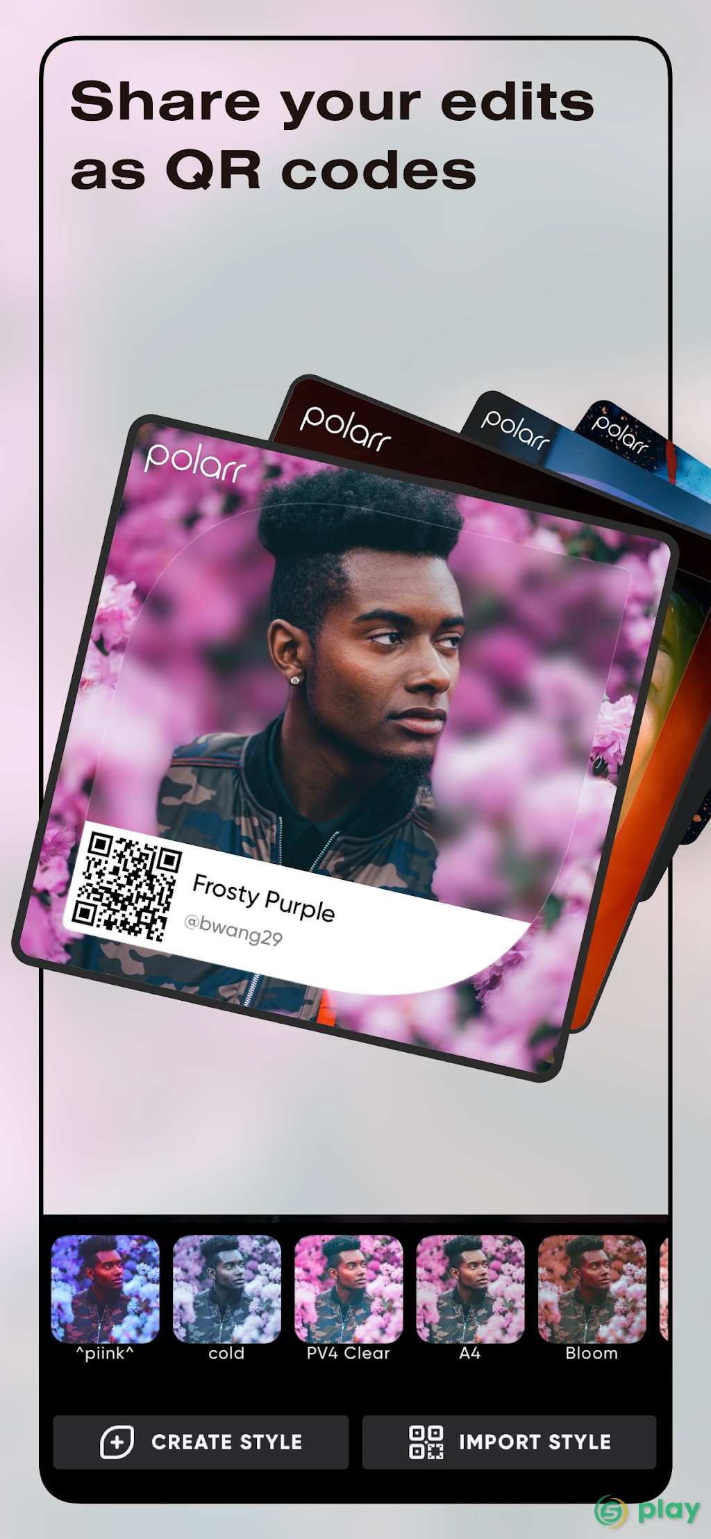 Редактор фотографий Polarr — скриншот 3