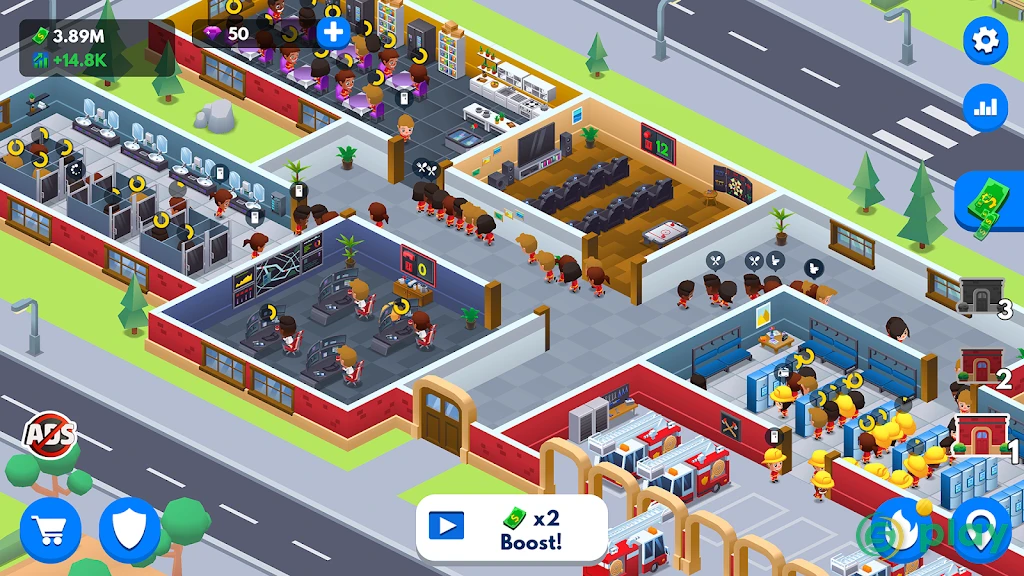 Idle FireFighter Tycoon - симулятор пожарный — скриншот 6