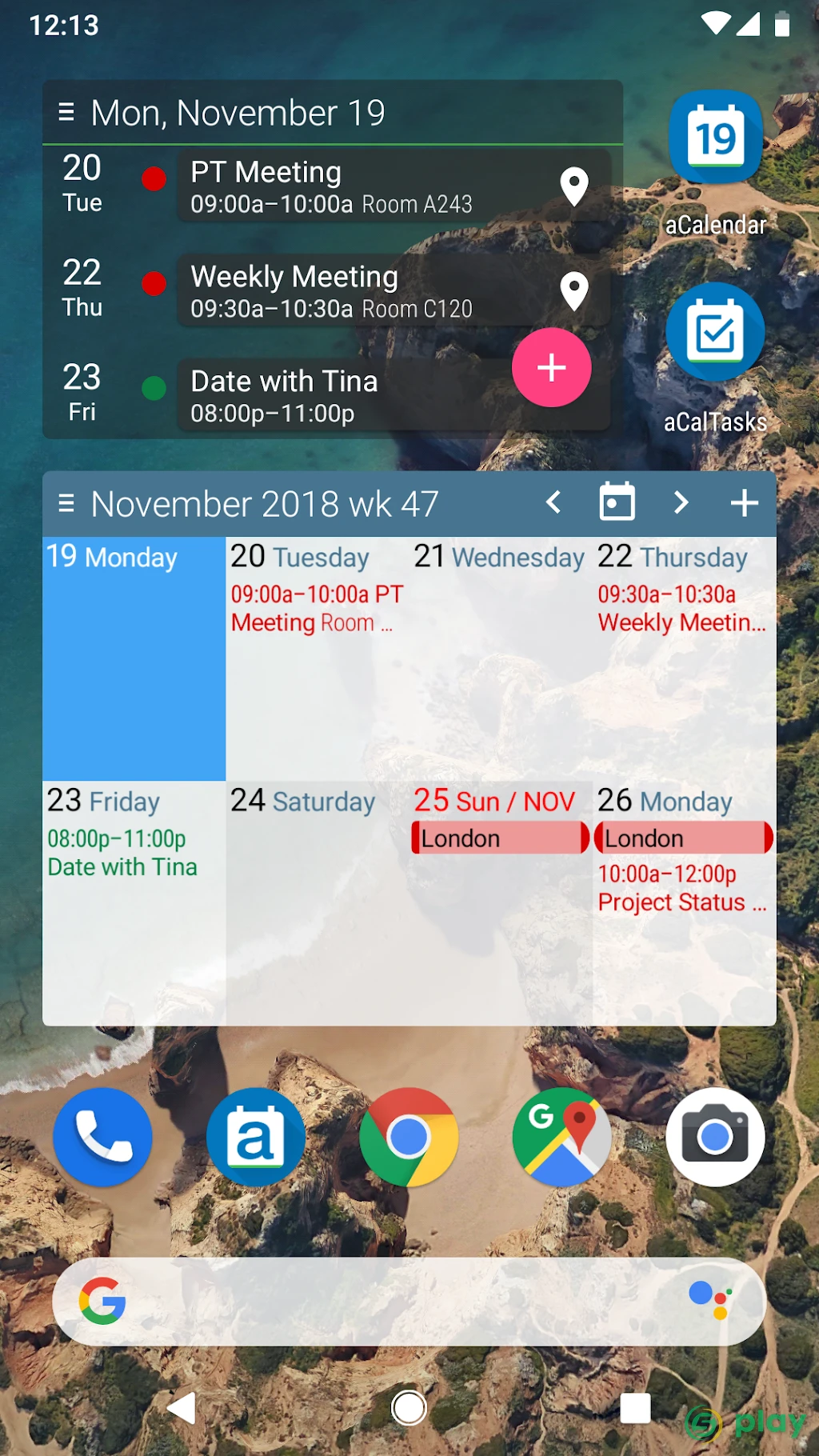 aCalendar + — скриншот 7