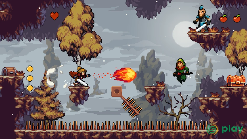 Apple Knight: Action Platformer — скриншот 2