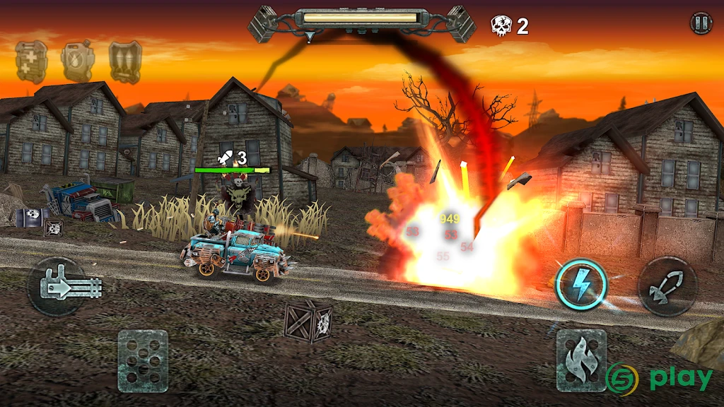 Dead Paradise Car Race Shooter — скриншот 1