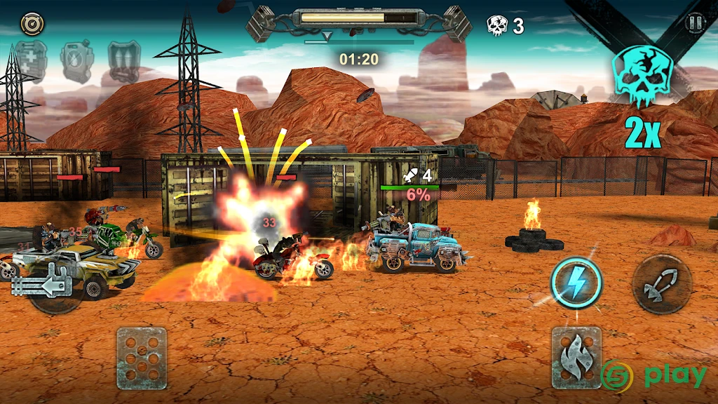 Dead Paradise Car Race Shooter — скриншот 2