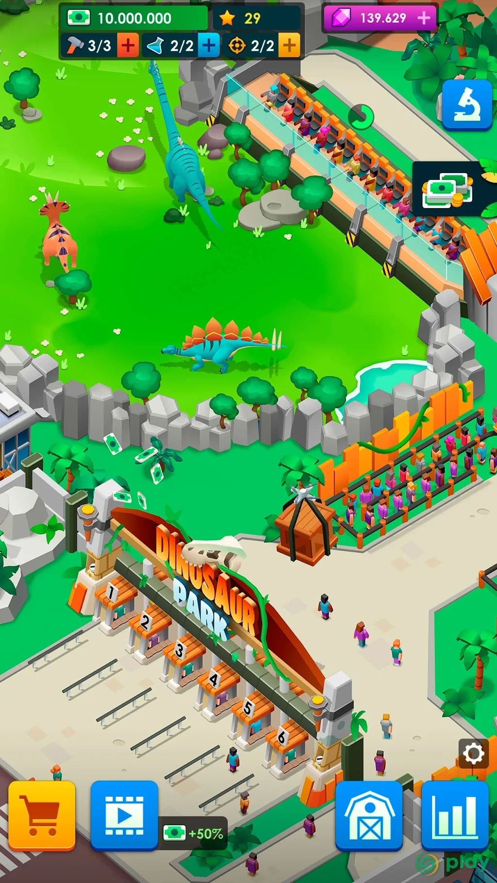 Dinosaur Park - Jurassic Tycoon — скриншот 6