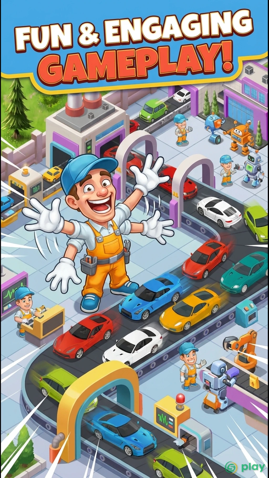 Idle Car Factory: Car Builder — скриншот 2