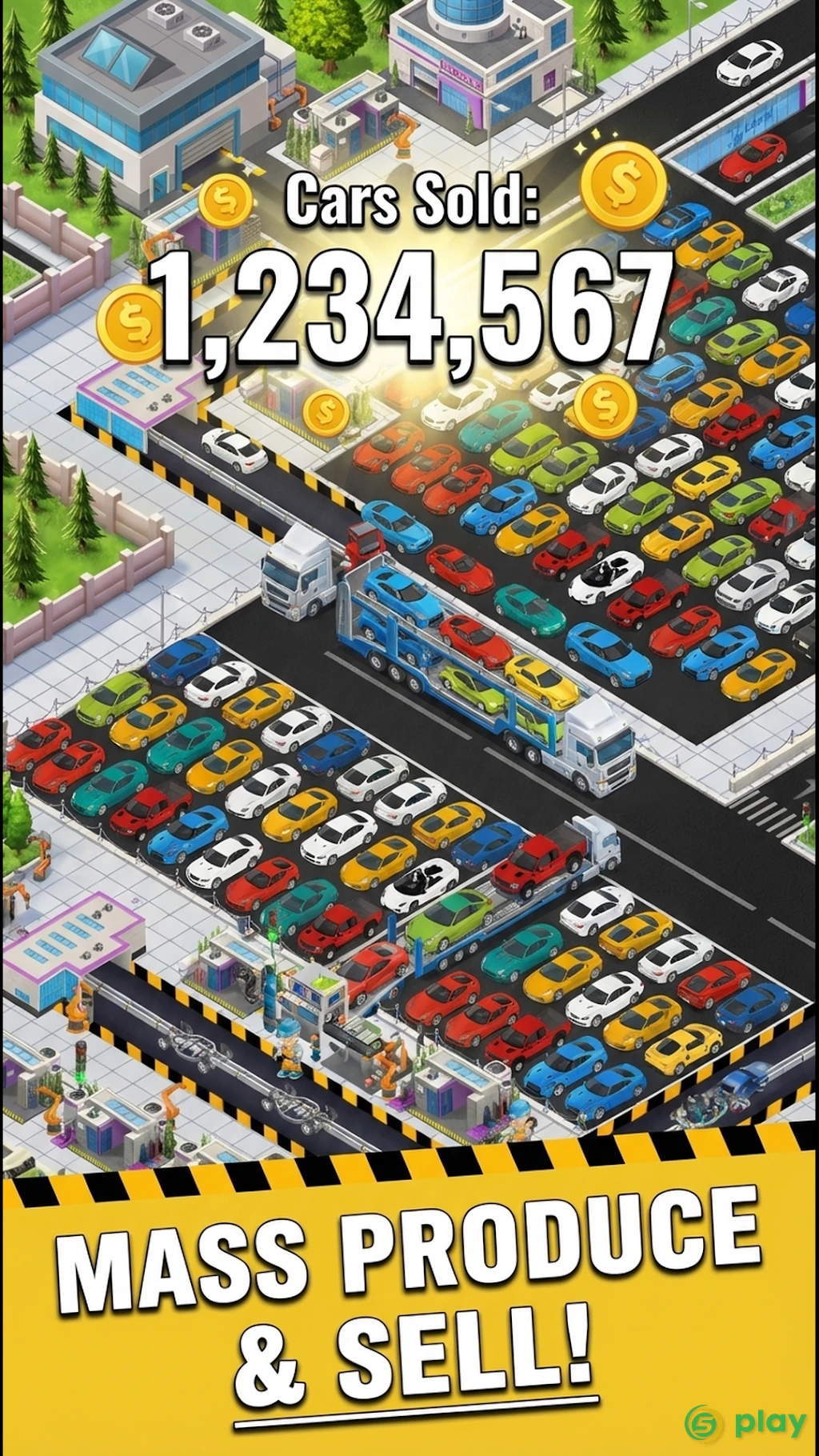 Idle Car Factory: Car Builder — скриншот 5