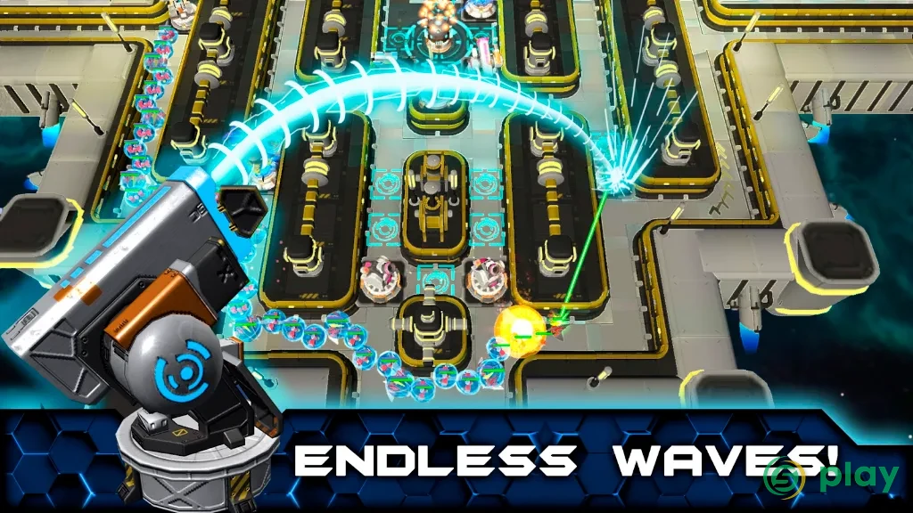 Sci Fi Tower Defense Offline Game. Module TD — скриншот 1
