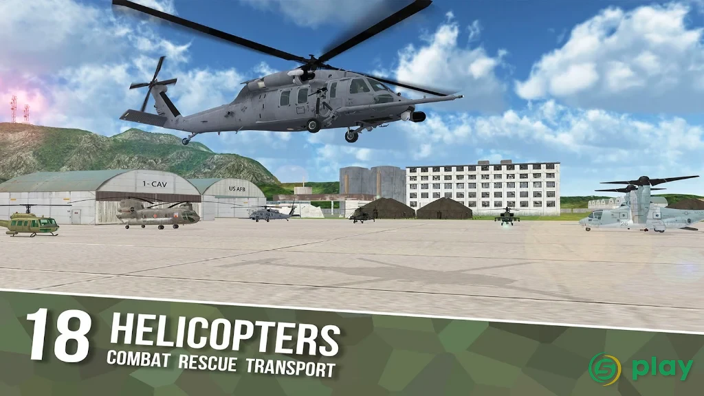 Helicopter Sim Flight Simulator Air Cavalry Pilot — скриншот 1
