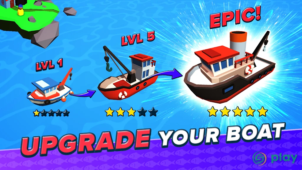 Fish idle: hooked tycoon. Your own fishing boat — скриншот 3