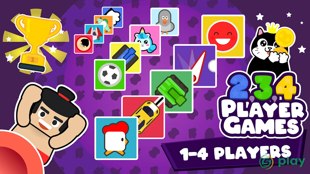 Игры на двоих троих 4 игрока - змея,танки,Футбол — скриншот 1