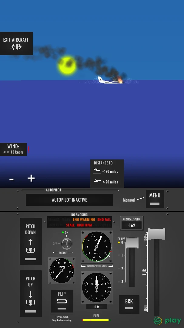 Flight Simulator 2d - realistic sandbox simulation — скриншот 4