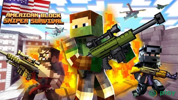 American Block Sniper Survival — скриншот 7