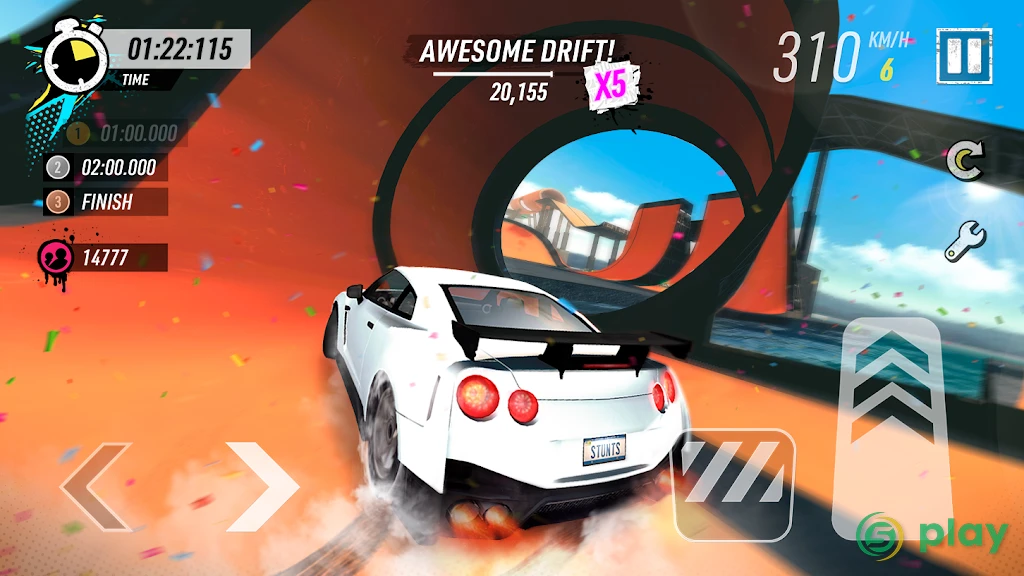 Car Stunt Races: Mega Ramps — скриншот 1