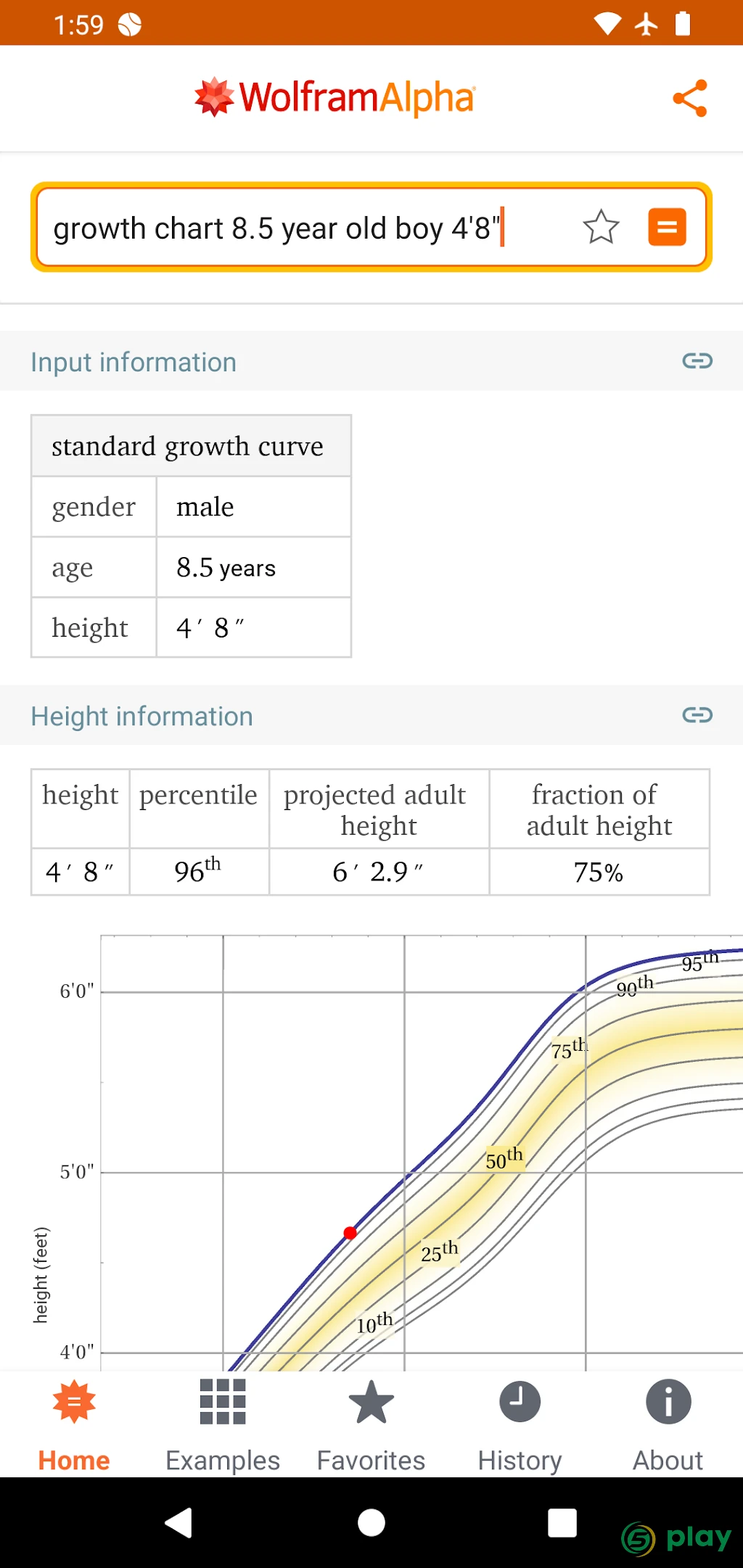 WolframAlpha — скриншот 2