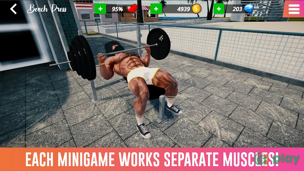Iron Muscle - Be the champion игра бодибилдинг — скриншот 3