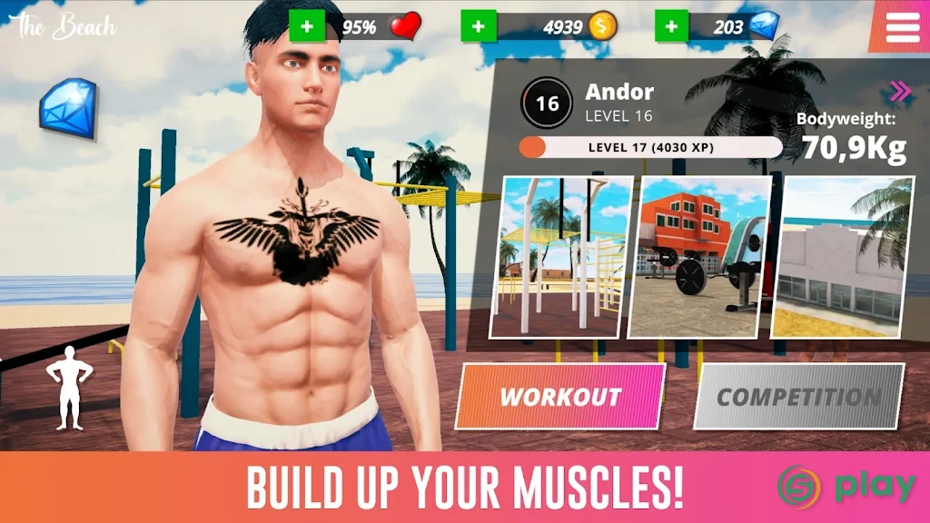Iron Muscle - Be the champion игра бодибилдинг — скриншот 4