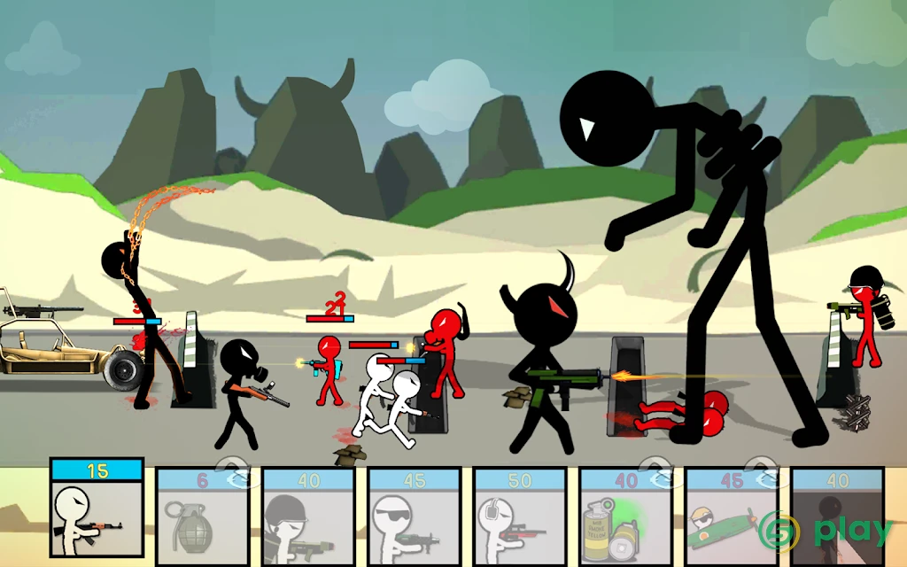 Stickman Army: битва наследия мировой войны — скриншот 10